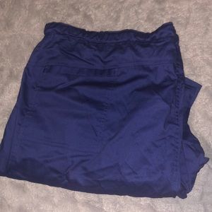 Blue lightly worn scrub pants. Size 2xl could be with large shirt for 40 dollars